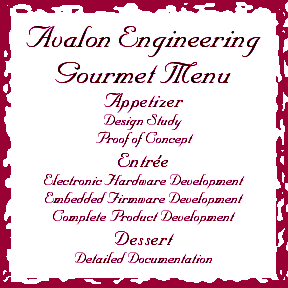 Avalon Engineering provides electronic design services tailored to your needs.